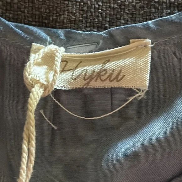 BLUE TIERED SHIFT DRESS size large - Picture 6 of 6